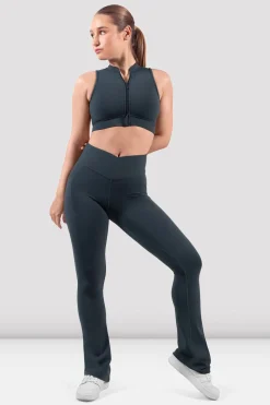 Bloch Gamaschen^Apex Everhold Flare Leggings greencharcoal