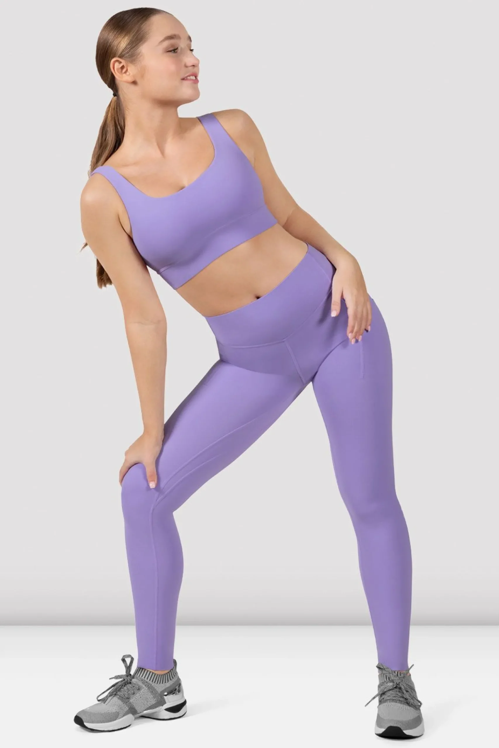Bloch Gamaschen^Apex everhold Leggings mit Tasche lilac