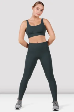 Bloch Gamaschen^Apex everhold Leggings mit Tasche greencharcoal
