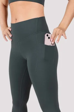 Bloch Gamaschen^Apex everhold Leggings mit Tasche greencharcoal