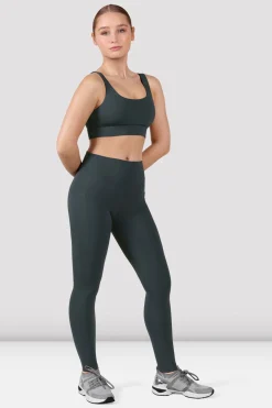 Bloch Gamaschen^Apex everhold Leggings mit Tasche greencharcoal