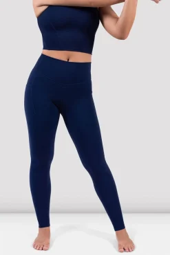 Bloch Gamaschen^Apex sculpt-Legging mit Tasche navy