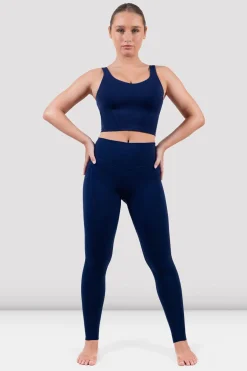 Bloch Gamaschen^Apex sculpt-Legging mit Tasche navy