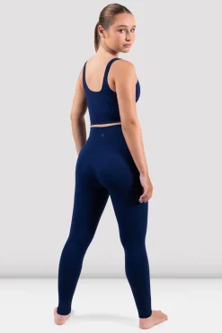 Bloch Gamaschen^Apex sculpt-Legging mit Tasche navy