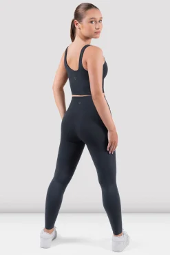 Bloch Gamaschen^Apex sculpt-Legging mit Tasche charcoal