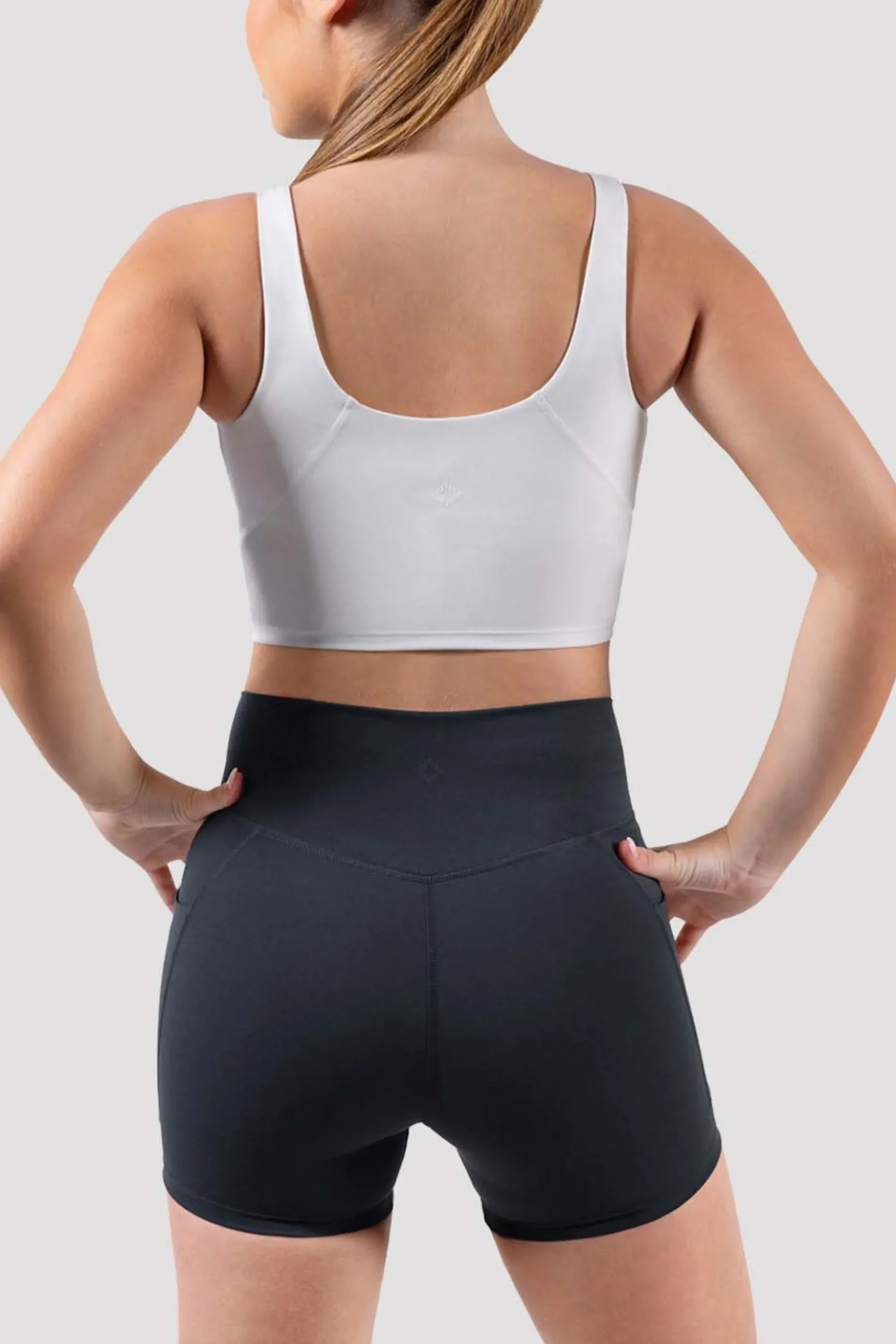 Bloch Crop Tops|Oberteile^Apex sculpt-Tanktop mit kurzem Schnitt offwhite