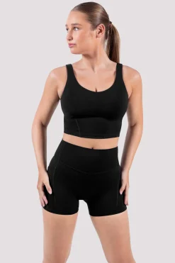 Bloch Crop Tops|Oberteile^Apex sculpt-Tanktop mit kurzem Schnitt black