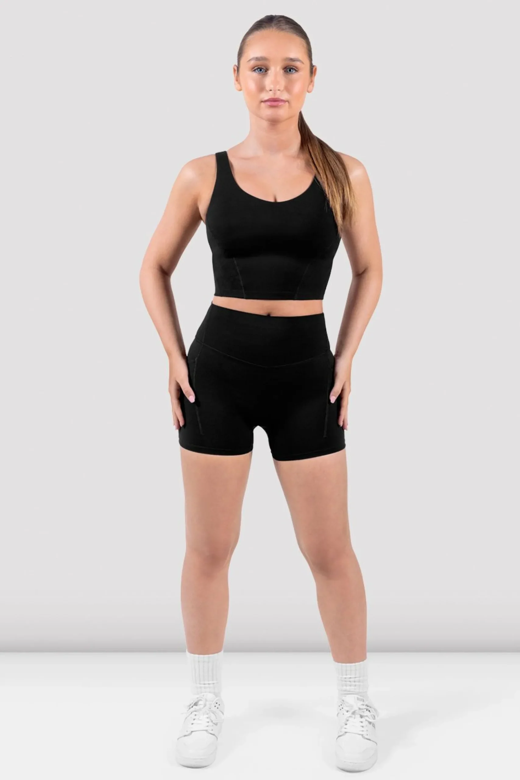 Bloch Crop Tops|Oberteile^Apex sculpt-Tanktop mit kurzem Schnitt black