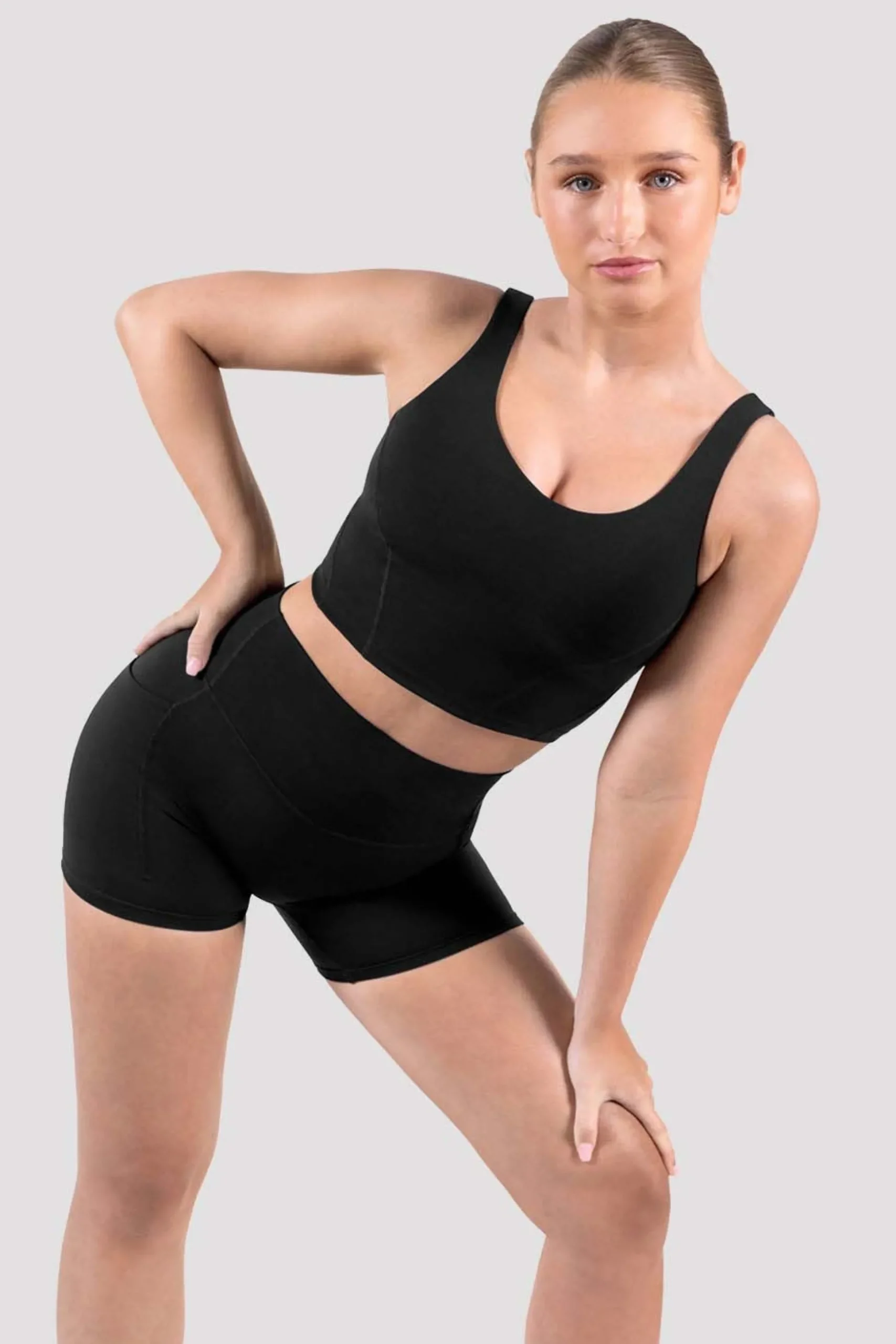 Bloch Crop Tops|Oberteile^Apex sculpt-Tanktop mit kurzem Schnitt black