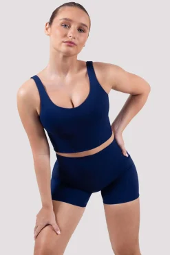 Bloch Crop Tops|Oberteile^Apex sculpt-Tanktop mit kurzem Schnitt navy