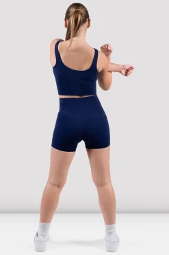 Bloch Crop Tops|Oberteile^Apex sculpt-Tanktop mit kurzem Schnitt navy