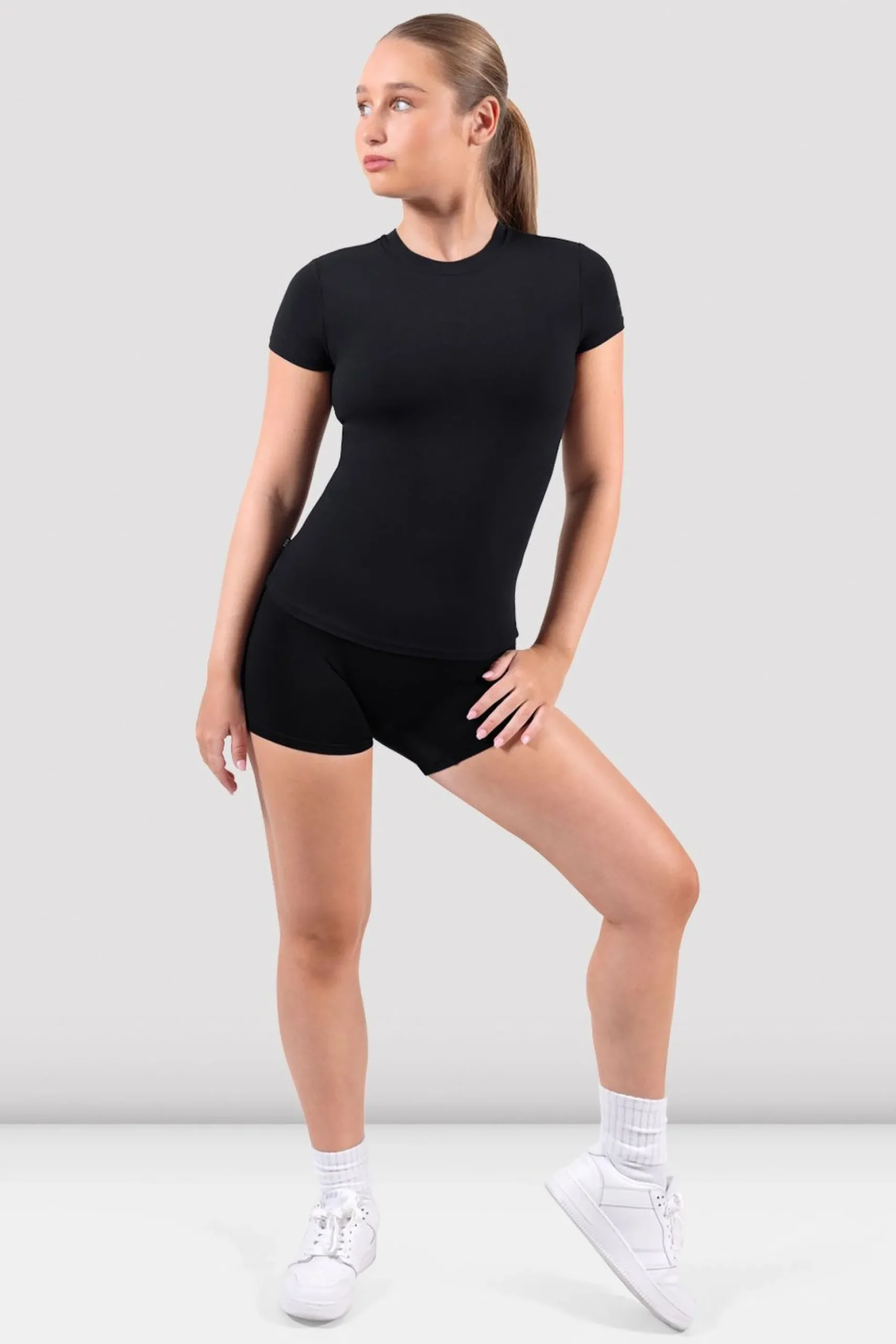 Bloch Oberteile^Apex Flex Kurzarm-T-Shirt black