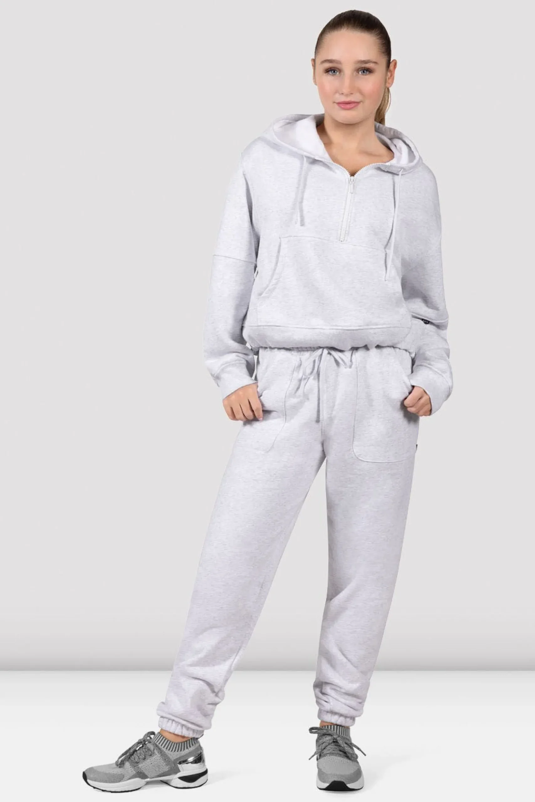 Bloch Schweißausbrüche^Apex Motion Sweatshirt mit halbem Reißverschluss snowmarle