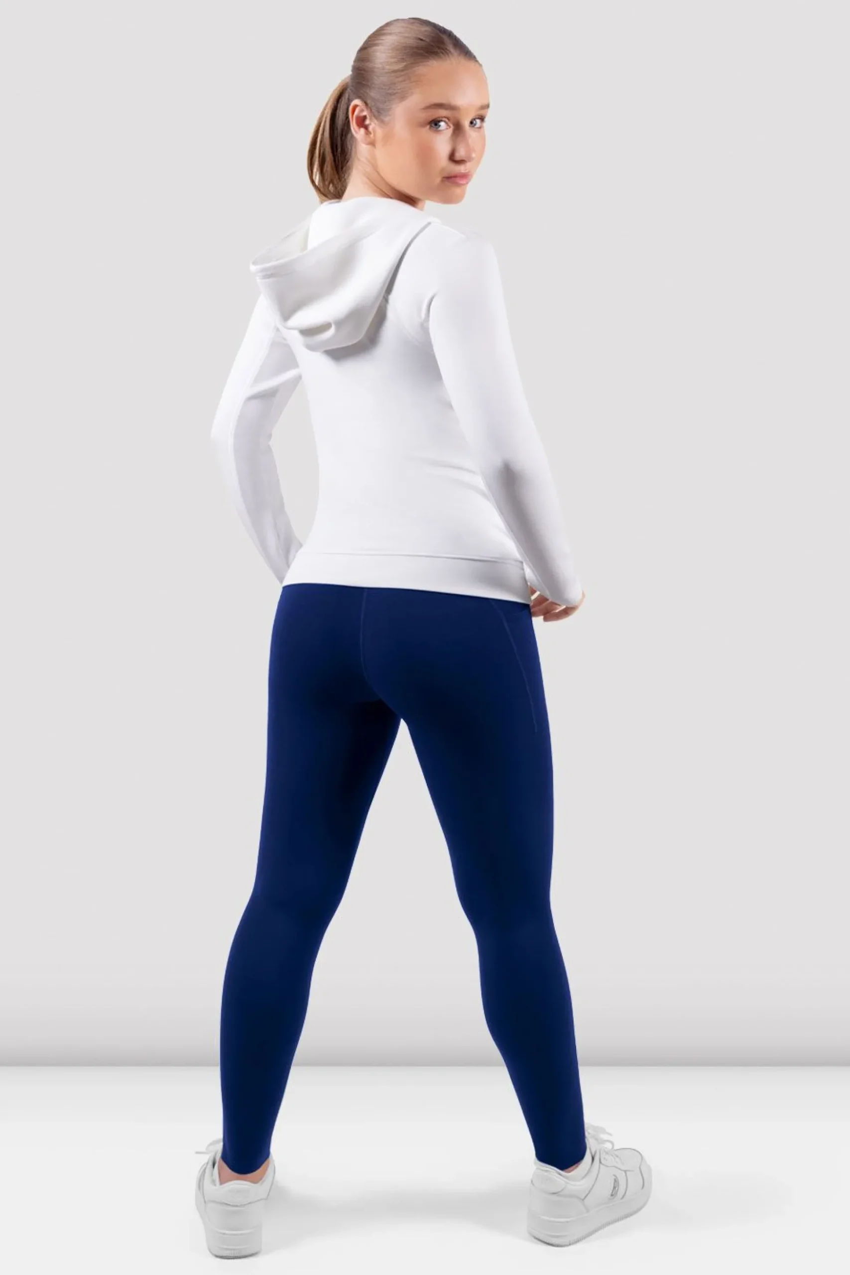 Bloch Jacken^Apex-Adaption Kapuzenjacke mit Reißverschluss offwhite