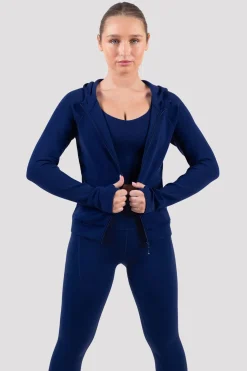 Bloch Jacken^Apex-Adaption Kapuzenjacke mit Reißverschluss navy