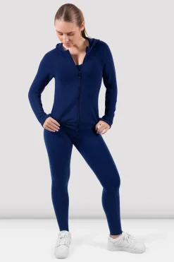 Bloch Jacken^Apex-Adaption Kapuzenjacke mit Reißverschluss navy