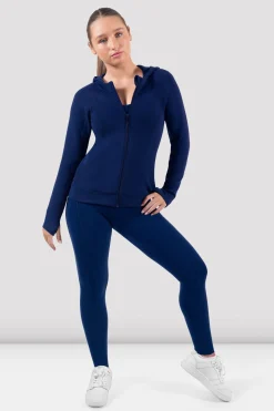 Bloch Jacken^Apex-Adaption Kapuzenjacke mit Reißverschluss navy