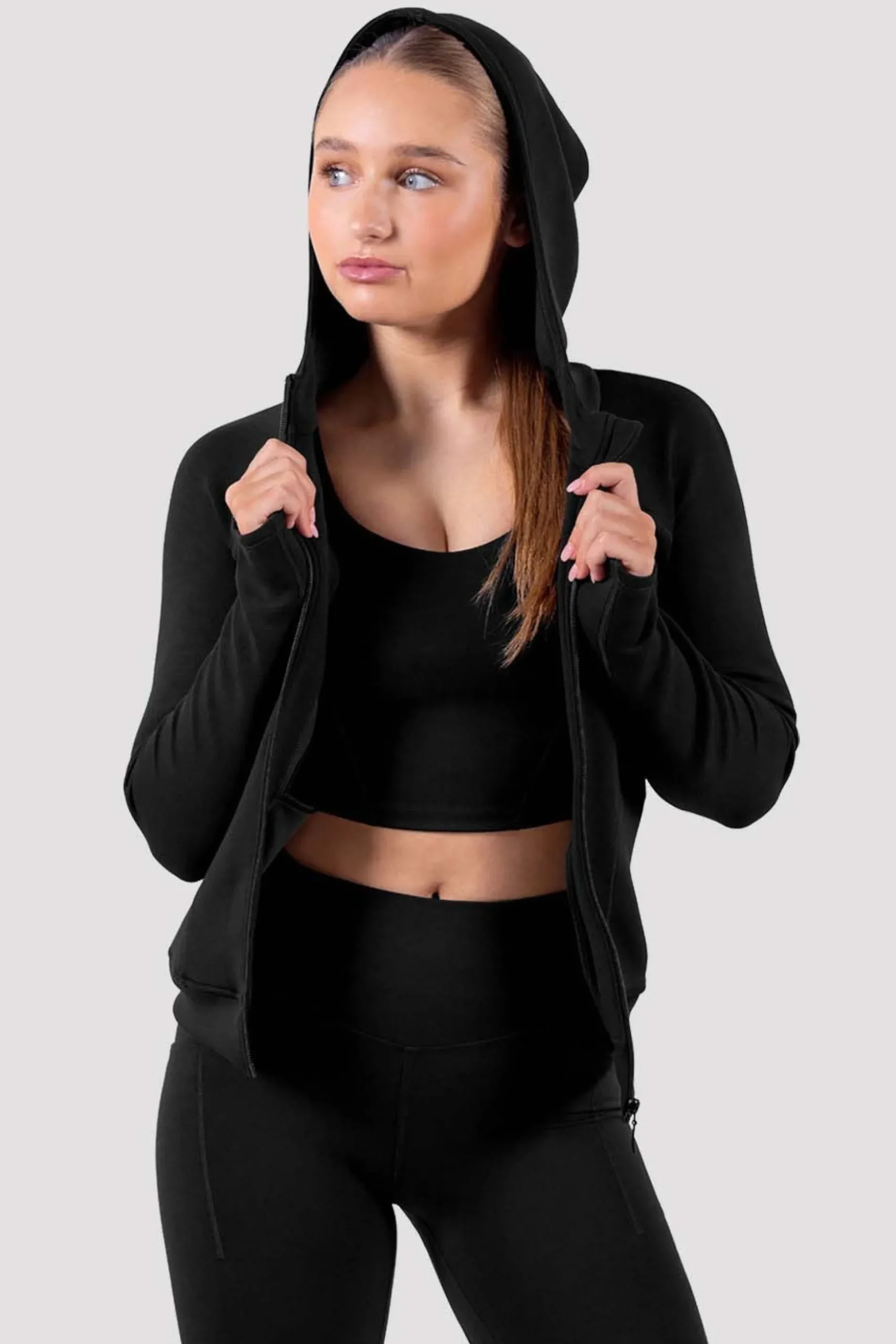 Bloch Jacken^Apex-Adaption Kapuzenjacke mit Reißverschluss black