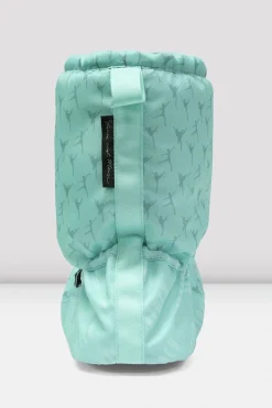Bloch Stiefel^Aufwärmstiefeletten für Kinder mit Ballerina-Print mintballerinanylon