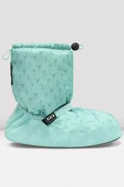 Bloch Stiefel^Aufwärmstiefeletten mit Ballerina-Print für Erwachsene mintballerinanylon
