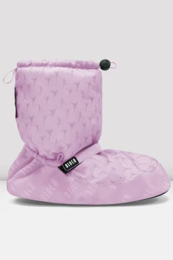 Bloch Herren|Stiefel^Aufwärmstiefeletten mit Ballerina-Print für Erwachsene pinkballerinanylon