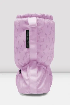 Bloch Herren|Stiefel^Aufwärmstiefeletten mit Ballerina-Print für Erwachsene pinkballerinanylon