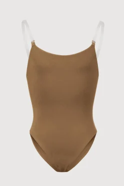 Bloch Unterwäsche^Auva-Body mit verstellbaren Trägern für Mädchen almond
