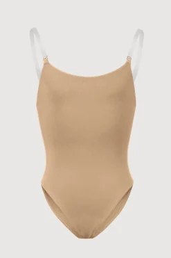 Bloch Unterwäsche^Auva-Body mit verstellbaren Trägern für Mädchen tan