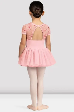 Bloch Kleider|Performance^Belle Tutu-Kleid mit Blumenmuster und Flügelärmeln für Mädchen candypink