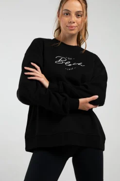 Bloch Oberteile|Aufwärmen^Übergroßes Freizeit-Sweatshirt mit Rundhalsausschnitt