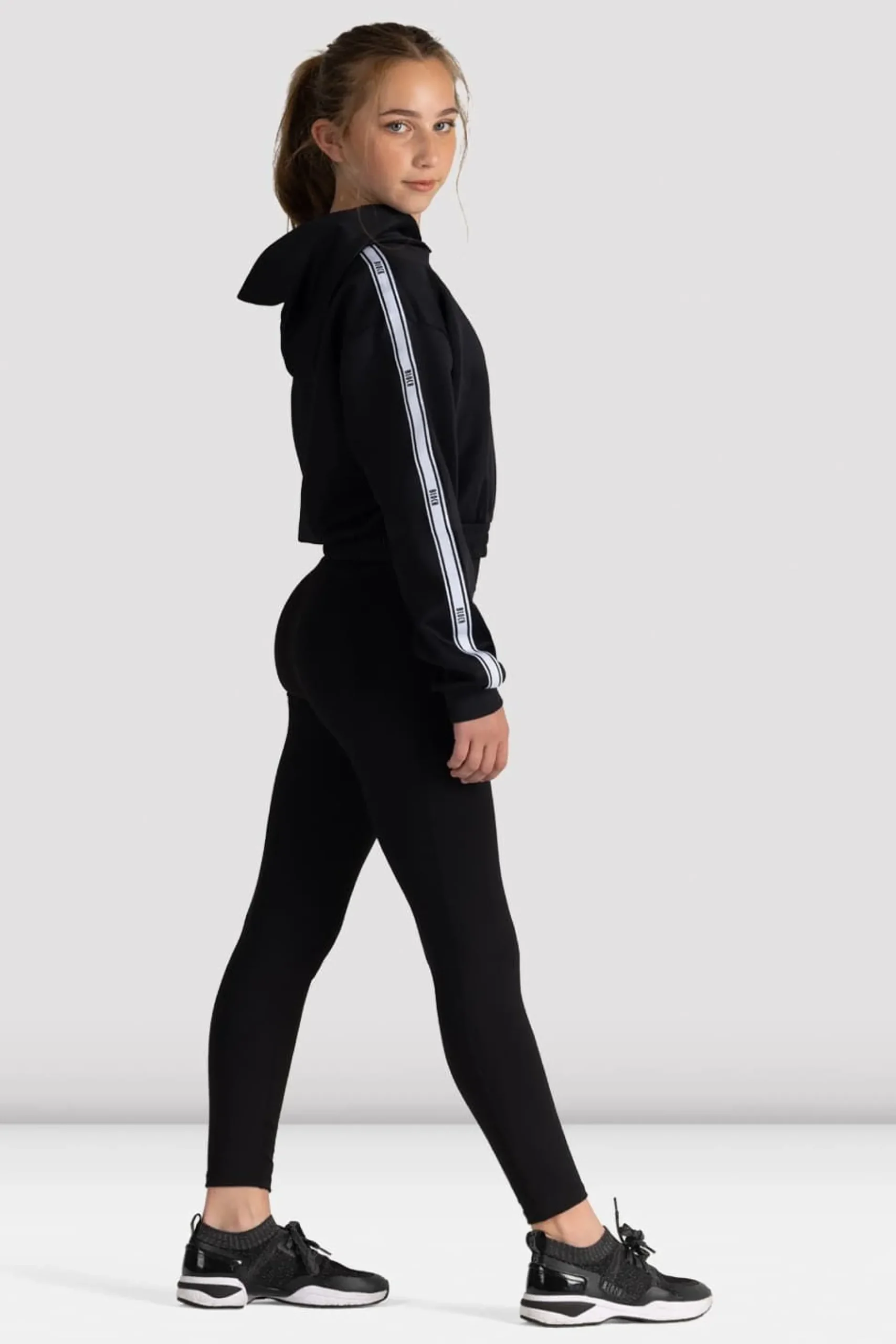 Bloch Oberteile|Aufwärmen^Logo Studio Kapuzenpullover für Kinder black