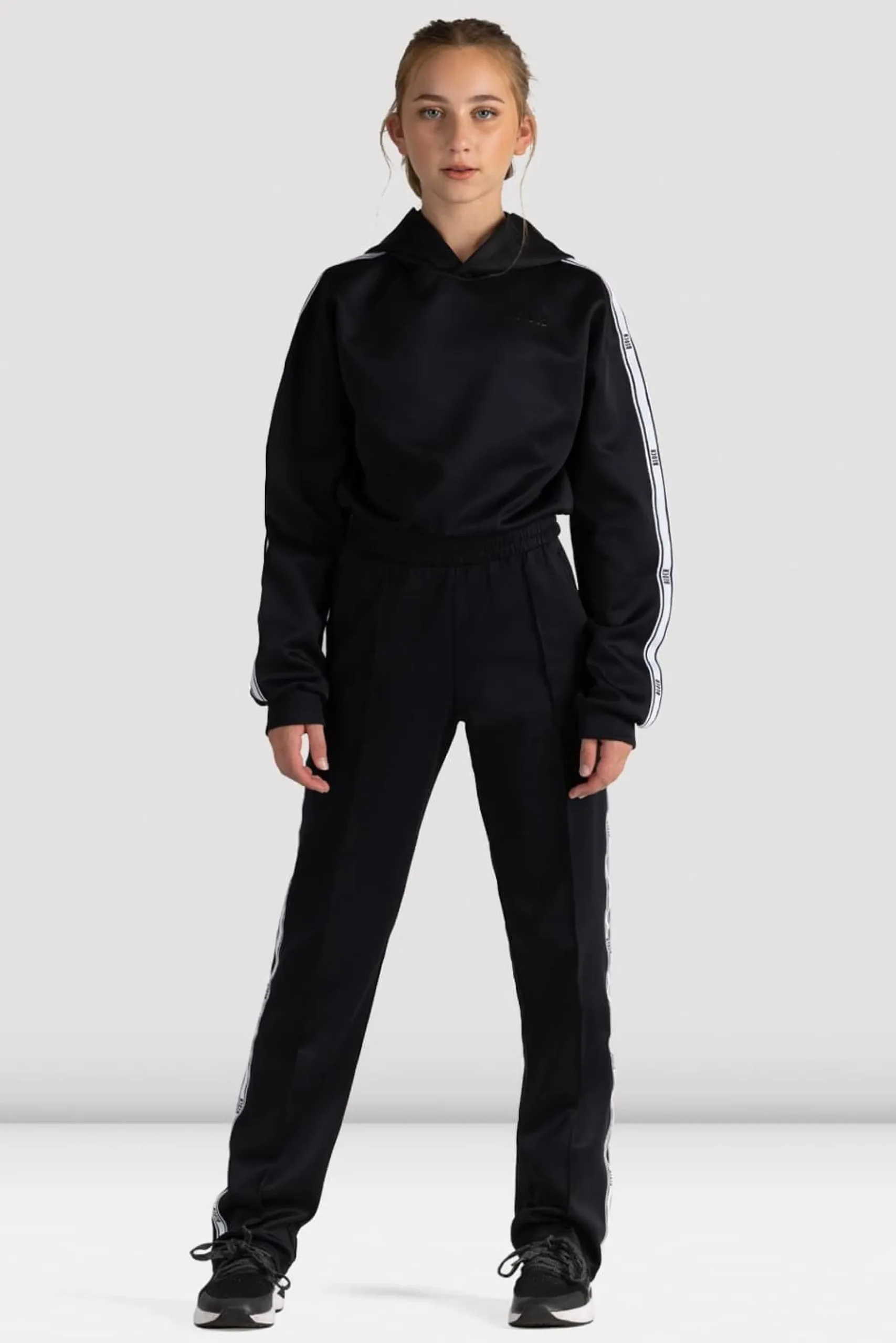 Bloch Oberteile|Aufwärmen^Logo Studio Kapuzenpullover für Kinder black