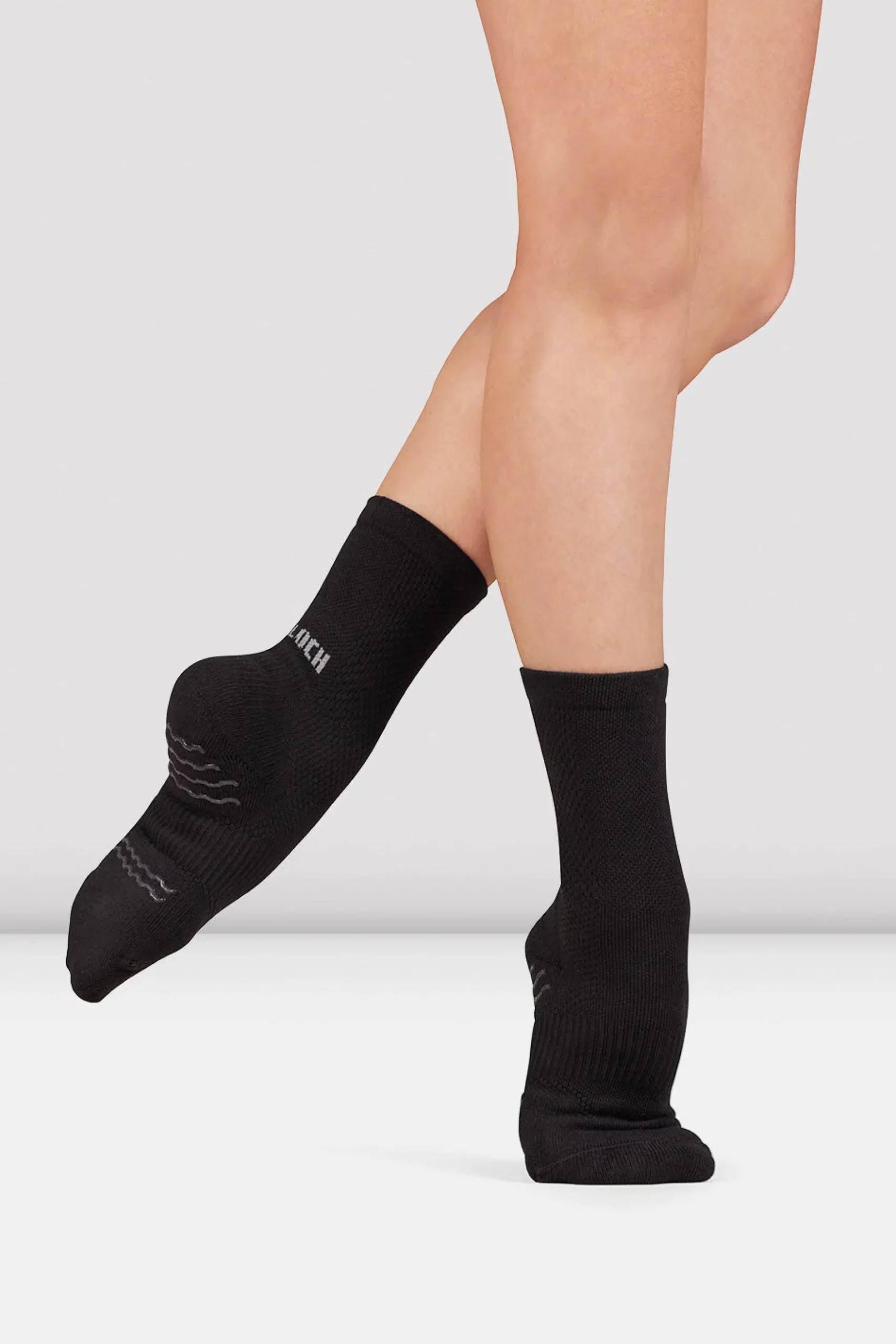 Bloch Socken|Herren^sox Tanzsocken in Crewlänge blackknit