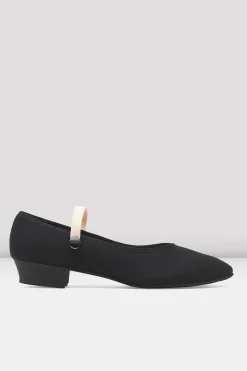 Bloch Charakter^Charakter-Schuhe mit niedrigem Absatz und Akzent für Damen