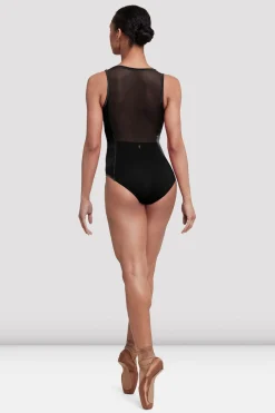Bloch Trikots^Cora Turnanzug mit Netzrücken für Damen black