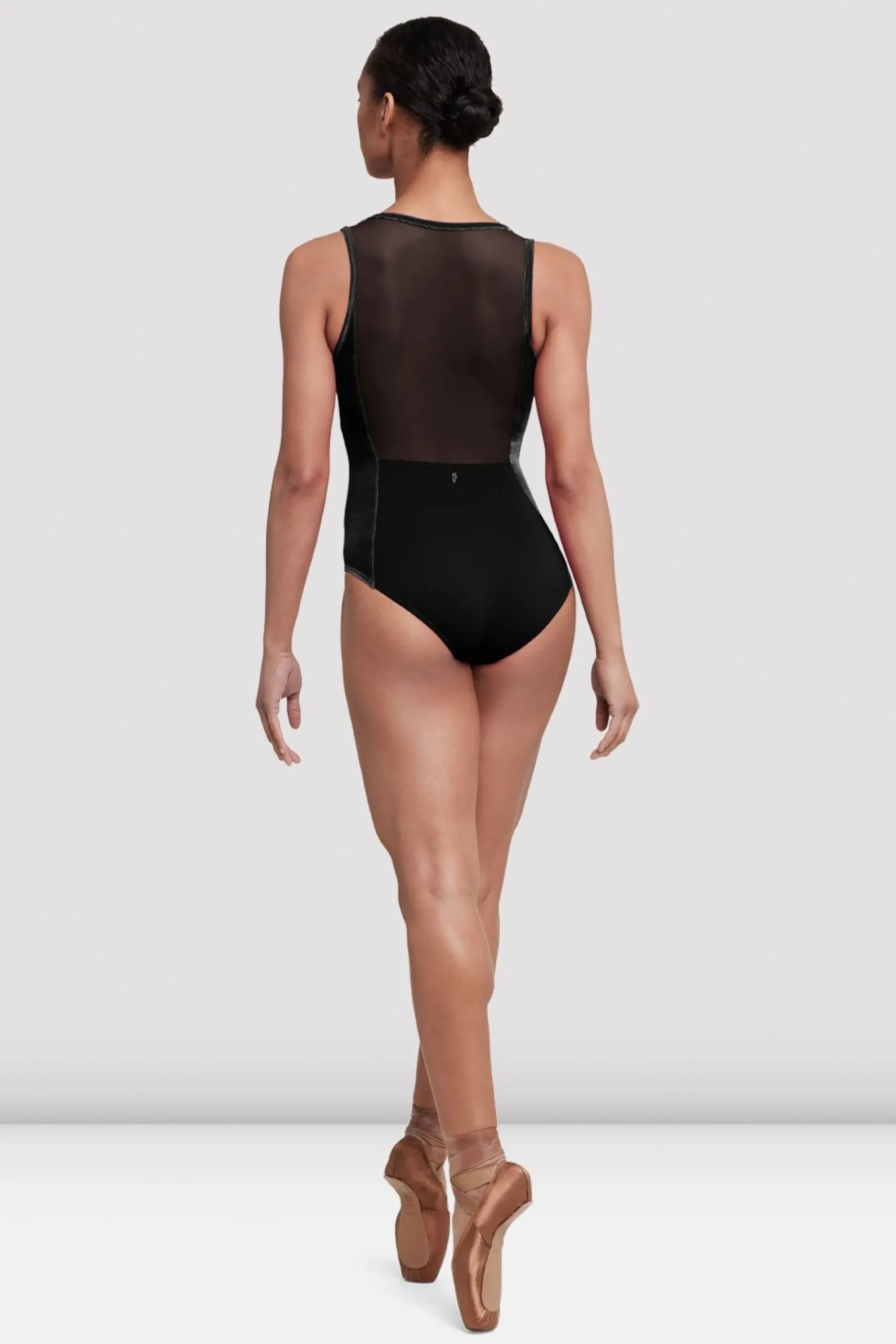 Bloch Trikots^Cora Turnanzug mit Netzrücken für Damen black