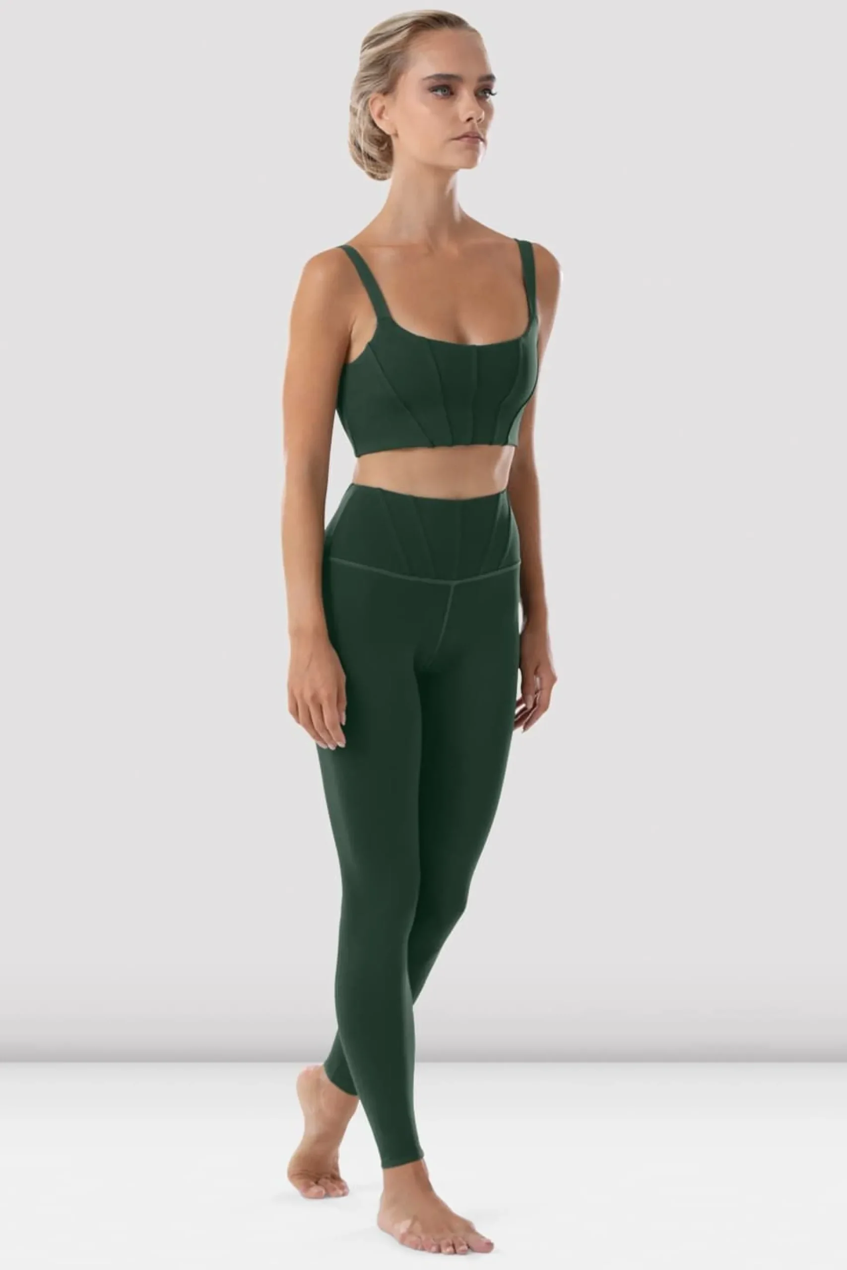 Bloch Oberteile^Crop-Top mit Spitzen-Camisole für Damen amazon