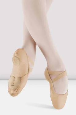 Bloch 分类为空^Damen Ballettschuhe aus Leder mit Verstärkungen lightleather