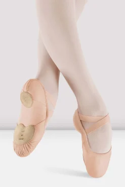 Bloch Ballett^Damen Ballettschuhe aus Leder mit Verstärkungen pinkleather
