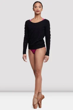 Bloch Oberteile|Aufwärmen^Damen Mila Langarmpullover black