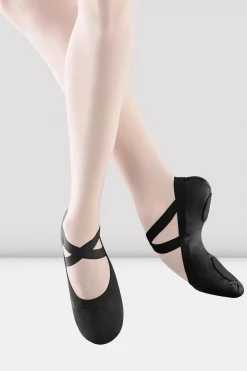 Bloch Ballett^Damen Pro elastische Canvas-Ballettschuhe