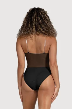 Bloch Unterwäsche^Damen-Body aus Cordelia-Mesh-Einsatz black