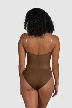 Bloch Unterwäsche^Damen-Body aus Cordelia-Mesh-Einsatz cocoa