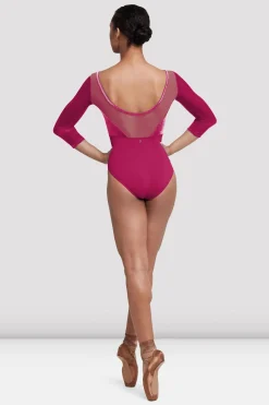 Bloch Trikots^Damen-Indy-Trikot mit 3/4-Ärmeln magenta