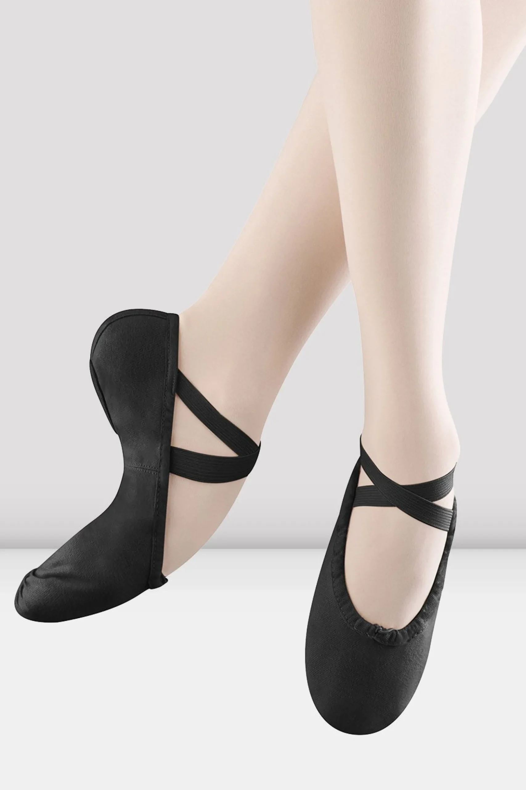 Bloch Ballett^Damen-Pump-Ballettschuhe aus Segeltuch blackcanvas