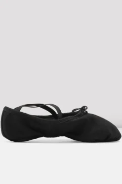 Bloch Ballett^Damen-Pump-Ballettschuhe aus Segeltuch blackcanvas