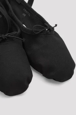 Bloch Ballett^Damen-Pump-Ballettschuhe aus Segeltuch blackcanvas