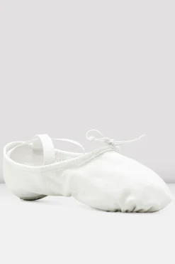 Bloch Ballett^Damen-Pump-Ballettschuhe aus Segeltuch whitecanvas