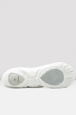 Bloch Ballett^Damen-Pump-Ballettschuhe aus Segeltuch whitecanvas