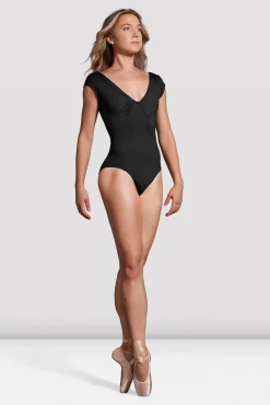Bloch Trikots|Performance^Damen-Trikot Mirella Black Label mit gerafften Flügelärmeln